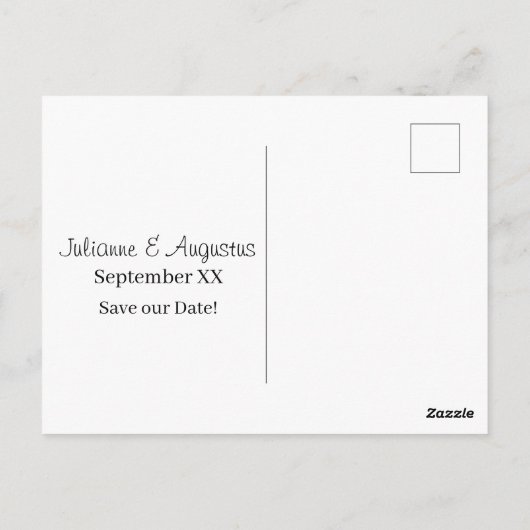 Gold Skyline Las Vegas Bruiloft Save the Date Briefkaart (Achterkant)