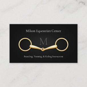 Gold Snaffle Bit Elegant Equestrian Services Visitekaartje
