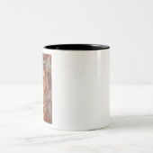 Gold Snake Gustav Klimt's beroemde schilderij uit  Tweekleurige Koffiemok (Center)