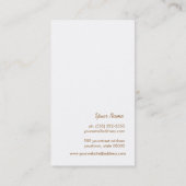 Gold Snake Skin Pattern Pink Linen Kijk Boutique Visitekaartje (Achterkant)