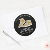 Gold Sneaker Ball Sticker (Envelop)