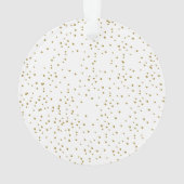 Gold Snow Circle Baby eerste kerstfoto Ornament (achterkant)