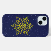 Gold Snowflake Case-Mate iPhone Case (Achterkant (horizontaal))