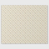 Gold Snowflake Christmas Wrapping Paper Cadeaupapier (Vlak)