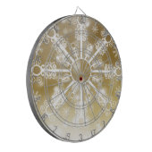 Gold Snowflake Dartbord (Voorkant Links)