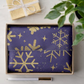 Gold Snowflake Elegance – Tissue Paper Tissuepapier (Geschenk)