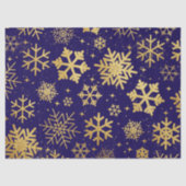 Gold Snowflake Elegance – Tissue Paper Tissuepapier (Voorkant)