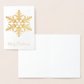 Gold Snowflake Folie Kaarten (Display)