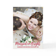 Gold Snowflake, gehuwd en heldere kerstfoto