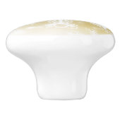 Gold Snowflake Keramische Knop (Zijkant)