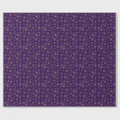 Gold Snowflake kerst Cadeaupapier (Vlak)