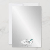 Gold Snowflake kerstfeest Kaart (Achterkant)