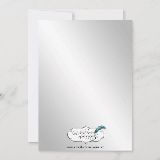 Gold Snowflake kerstfeest Kaart (Achterkant)