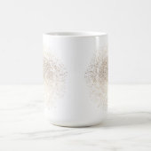 Gold Snowflake-kerstfeestdag-koffie Mok (Center)