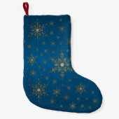 Gold Snowflake Kleine Kerstsok (Voorkant)