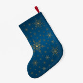 Gold Snowflake Kleine Kerstsok (Achterkant (Hangend))