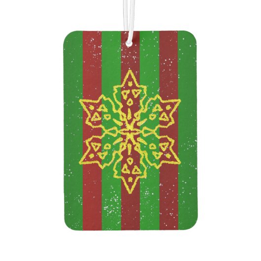 Gold Snowflake Luchtverfrisser (Achterkant)