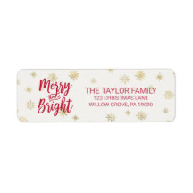 Gold Snowflake Merry en heldere kerst