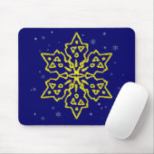 Gold Snowflake Muismat (Met muis)