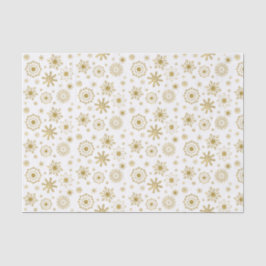 Gold Snowflake Ornament Holiday Tissue Paper Tissuepapier