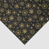 Gold Snowflake Ornament Holiday Tissue Paper Tissuepapier (Detail)
