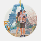 Gold Snowflake Ornament met kerstkeramiek (Achterkant)