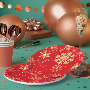 Gold Snowflake Paper-Bord Papieren Bordje