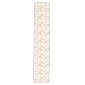 Gold Snowflake Pattern Holiday Medium Tafelloper (Voorkant)
