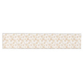 Gold Snowflake Pattern Holiday Medium Tafelloper (Horizontaal)