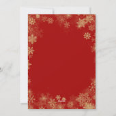 Gold Snowflake Photo Merry Kerstry Feestdagenkaart (Achterkant)