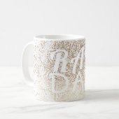 Gold SNOWFLAKE RAD DAD CHRISTMAS Koffiemok (Voorkant links)