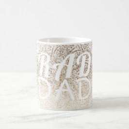 Gold SNOWFLAKE RAD DAD CHRISTMAS Koffiemok