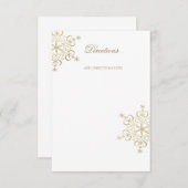 Gold Snowflake Routebeschrijving of Informatie Informatiekaartje (Voorkant / Achterkant)