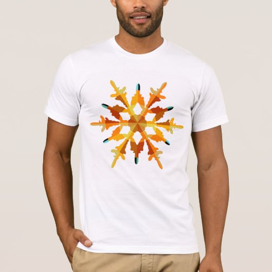 Gold Snowflake T-shirt (Voorkant)