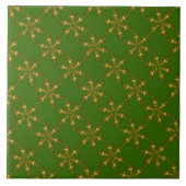 Gold Snowflake Tegel Tegeltje (Voorkant)