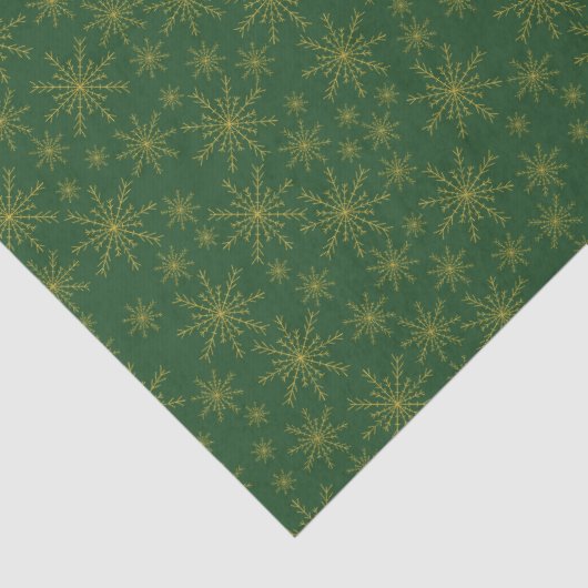 Gold Snowflake Tissuepapier (Detail)