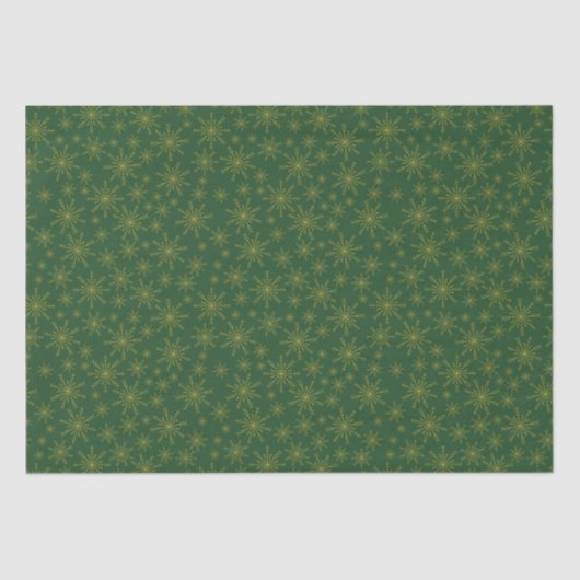 Gold Snowflake Tissuepapier (Voorkant)