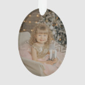 Gold Snowflake Tree-kerstversiering Ornament (achterkant)