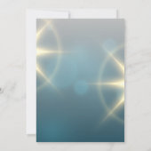 Gold Snowflakes, Deers Company Kerstparty Kaart (Achterkant)