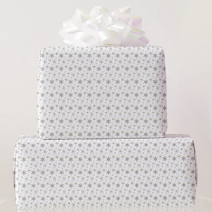 Gold Snowflakes kerst - klein patroon Cadeaupapier