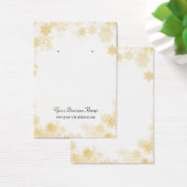 Gold Snowflakes kerst met draagtas Visitekaartje (Bureau)
