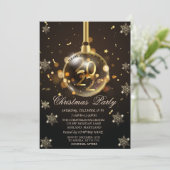 Gold Snowflakes, kerstbal 2022 Company Kaart (Staand voorkant)