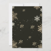 Gold Snowflakes, kerstbal 2022 Kaart (Achterkant)