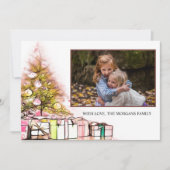 Gold Snowflakes, kerstboom, Cadeau uw foto (Voorkant)