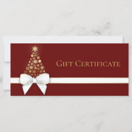 Gold Snowflakes kerstboom witte blauwe kaart