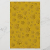 Gold Snowflakes kerstbriefpapier Briefpapier (Achterkant)