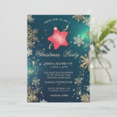 Gold Snowflakes, kerststersierbedrijf Kaart (Staand voorkant)
