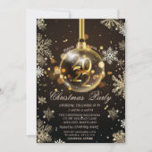 Gold Snowflakes, kerstversiering 2022 Company Kaart (Voorkant)