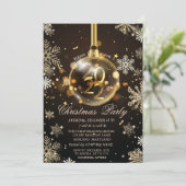 Gold Snowflakes, kerstversiering 2022 Company Kaart (Staand voorkant)