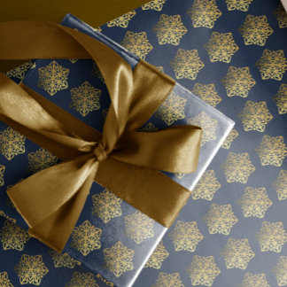 Gold Snowflakes marinepapier Cadeaupapier